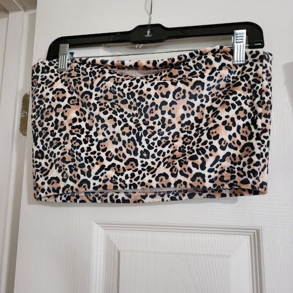 Victoria Secret Leopard Print Velour Set Top-L Pants-XL NWT - Picture 5 of 8